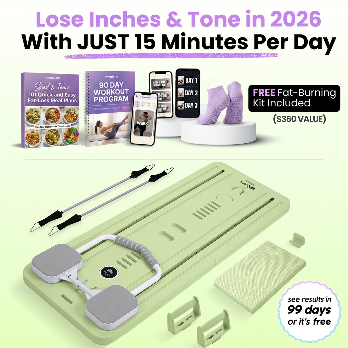 Pilates Board + 90-Day Transformation Program