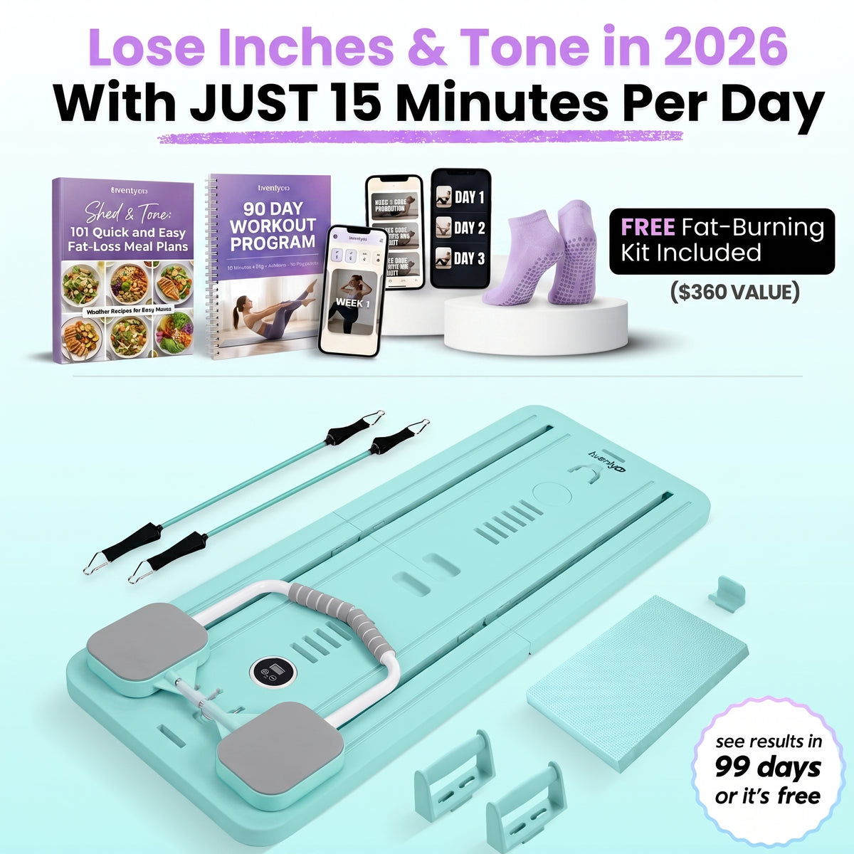 Pilates Board + 90-Day Transformation Program