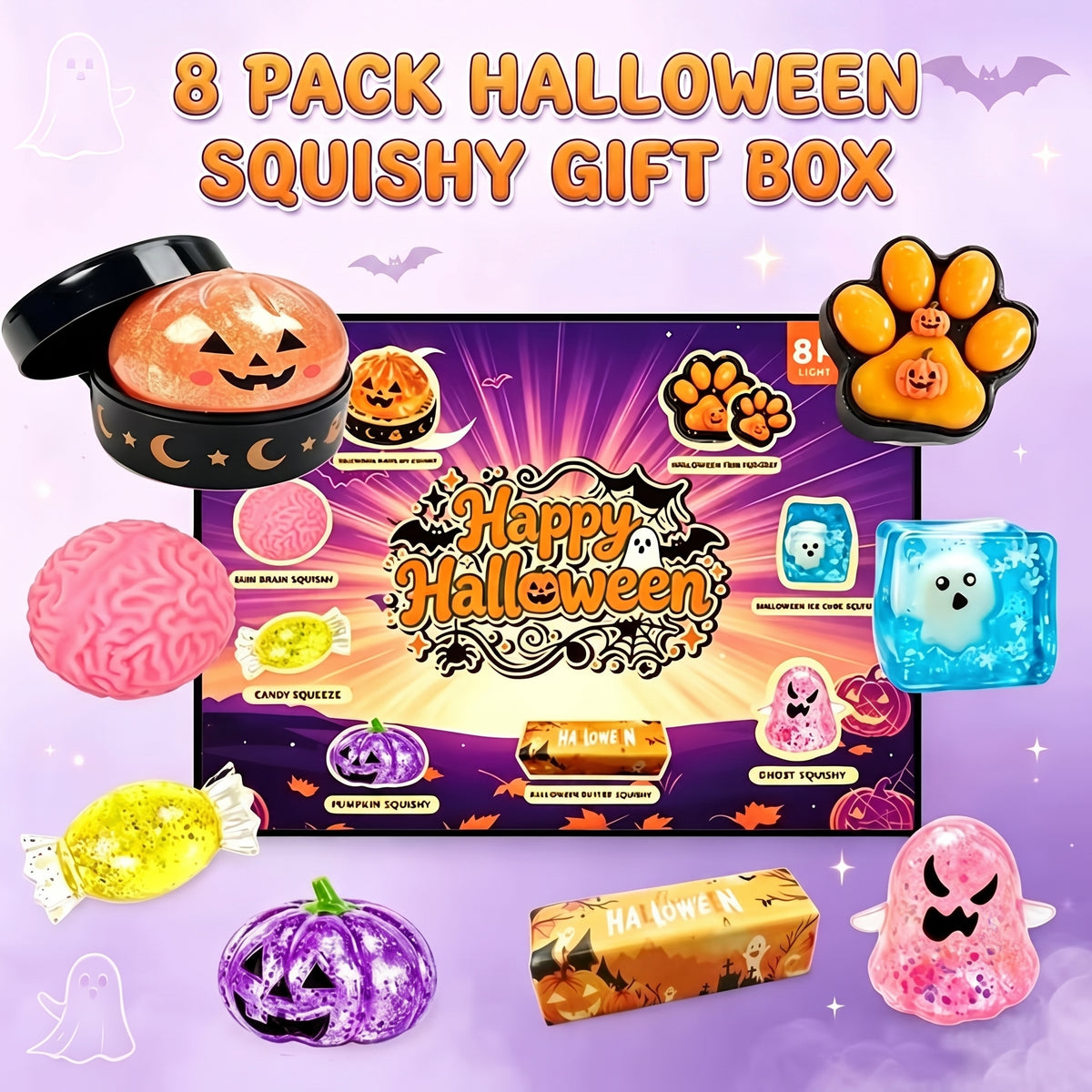 Halloween Squishy 8 - Pack
